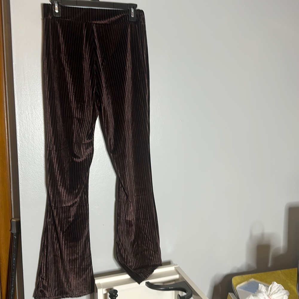 Chocolate Brown Flare Style Pants please read description